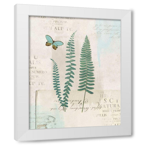 En Bleu VII White Modern Wood Framed Art Print by Pertiet, Katie