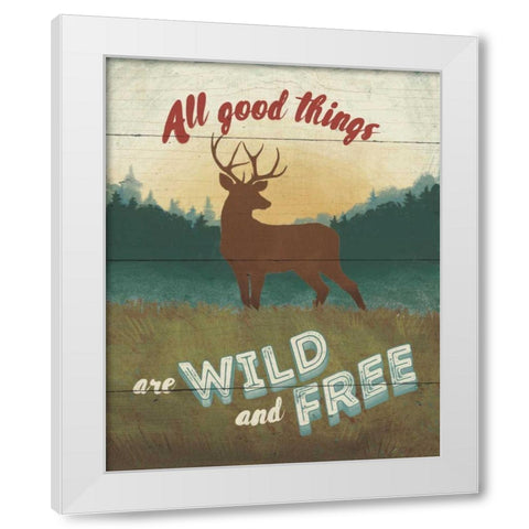 Discover the Wild II White Modern Wood Framed Art Print by Penner, Janelle