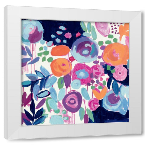 Garden Riot Crop White Modern Wood Framed Art Print by Wild Apple Portfolio