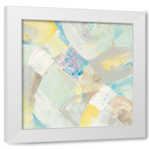 White Rock I White Modern Wood Framed Art Print by Hristova, Albena