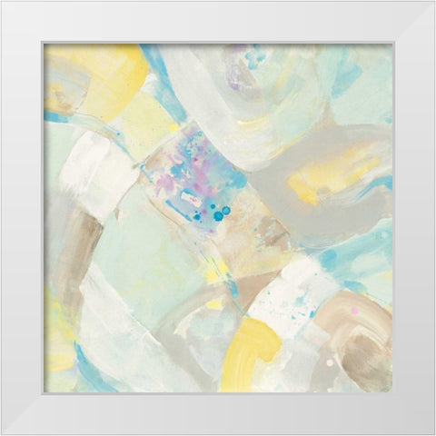 White Rock I White Modern Wood Framed Art Print by Hristova, Albena
