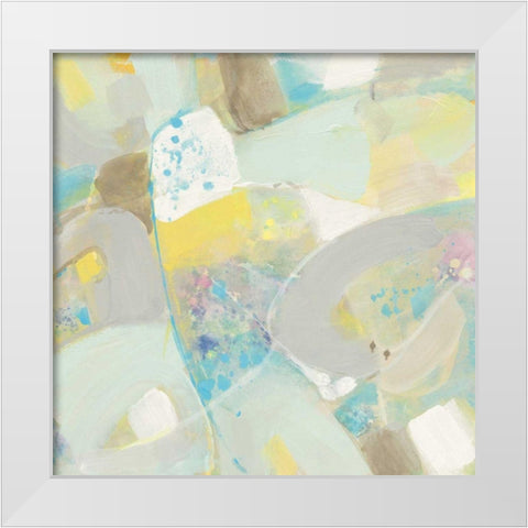 White Rock II White Modern Wood Framed Art Print by Hristova, Albena