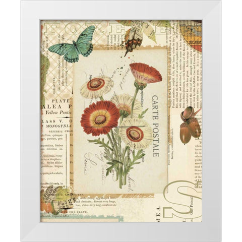 Falling for Fall I White Modern Wood Framed Art Print by Pertiet, Katie