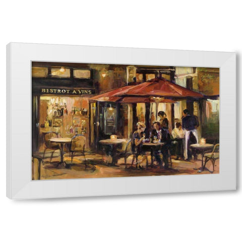 Bistrot a Vins Warm White Modern Wood Framed Art Print by Hageman, Marilyn
