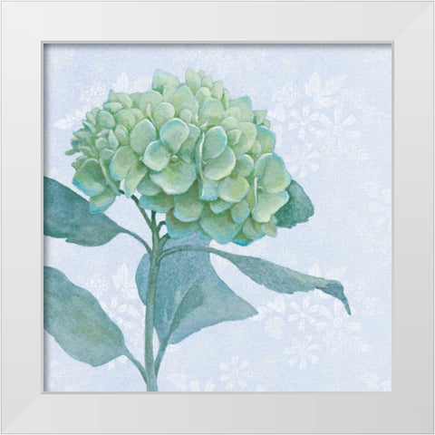 Blue Hydrangea I White Modern Wood Framed Art Print by Grove, Beth