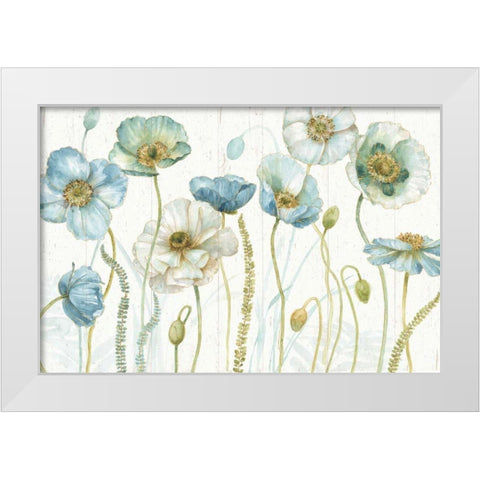 My Greenhouse Flowers I on Wood White Modern Wood Framed Art Print by Audit, Lisa