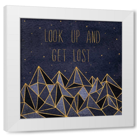 Written in the Stars II White Modern Wood Framed Art Print by Marshall, Laura