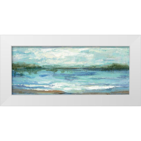 Mirrored Sky White Modern Wood Framed Art Print by Vassileva, Silvia
