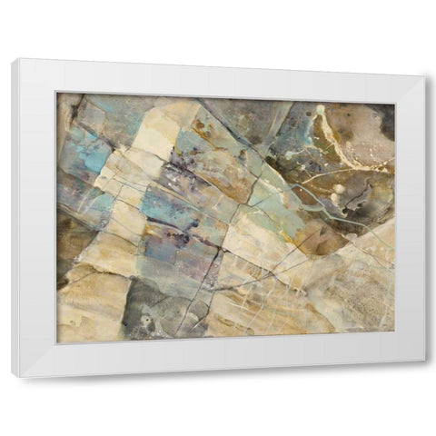 Rock IV White Modern Wood Framed Art Print by Hristova, Albena