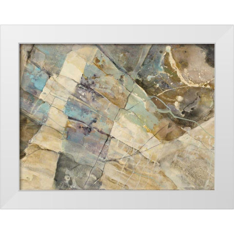Rock IV White Modern Wood Framed Art Print by Hristova, Albena