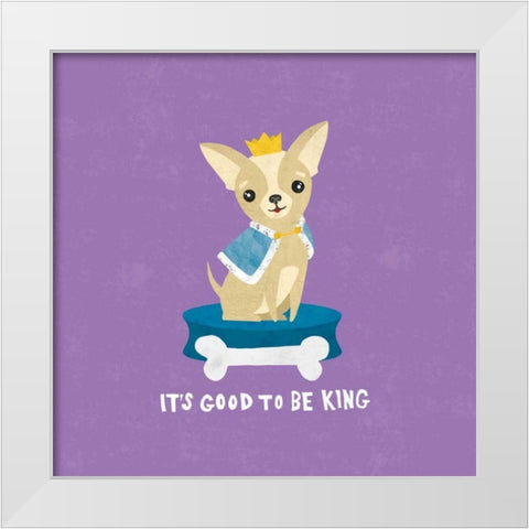 Good Dogs Chihuahua Bright White Modern Wood Framed Art Print by Hershey, Moira