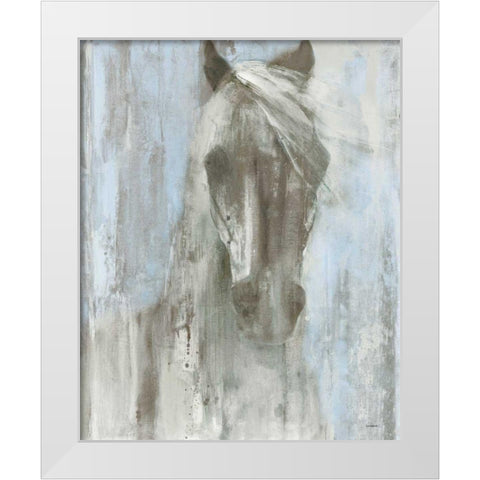 Shadow Light v2 White Modern Wood Framed Art Print by Hristova, Albena
