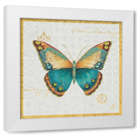 Bohemian Wings Butterfly II White Modern Wood Framed Art Print by Brissonnet, Daphne