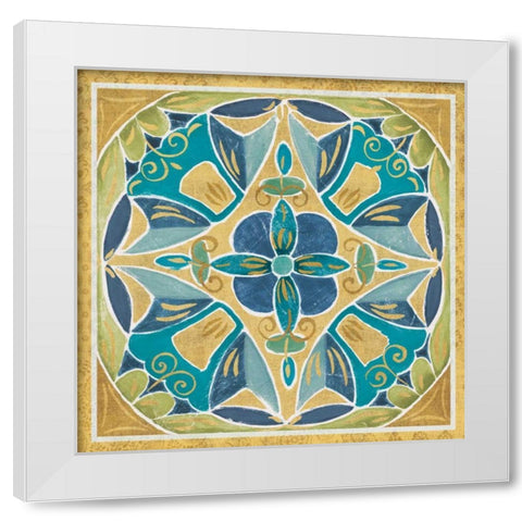 Free Bird Mexican Tiles III White Modern Wood Framed Art Print by Brissonnet, Daphne