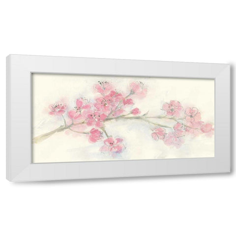 Cherry Blossom I White Modern Wood Framed Art Print by Paschke, Chris
