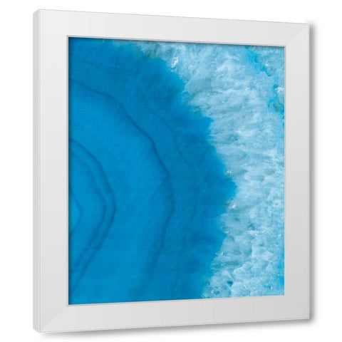 Agate Geode II White Modern Wood Framed Art Print by Wild Apple Portfolio
