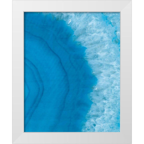 Agate Geode II White Modern Wood Framed Art Print by Wild Apple Portfolio