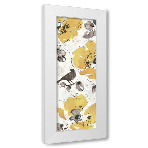 Watercolorful V White Modern Wood Framed Art Print by Pela Studio