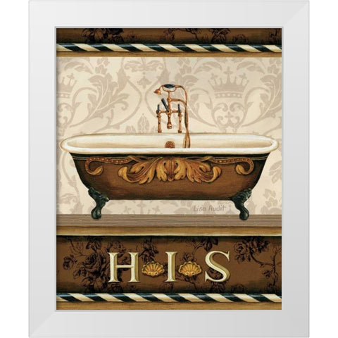 Bourgoisie Bath I White Modern Wood Framed Art Print by Audit, Lisa