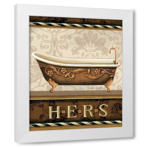 Bourgoisie Bath II White Modern Wood Framed Art Print by Audit, Lisa