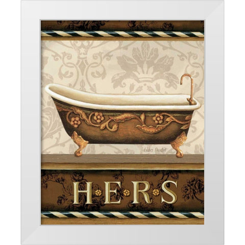 Bourgoisie Bath II White Modern Wood Framed Art Print by Audit, Lisa