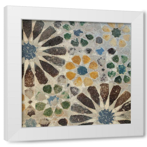 Alhambra Tile II White Modern Wood Framed Art Print by Schlabach, Sue