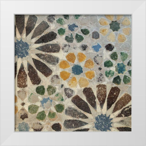 Alhambra Tile II White Modern Wood Framed Art Print by Schlabach, Sue