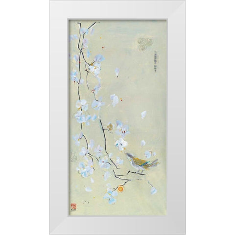 The Bird Family I White Modern Wood Framed Art Print by Day, Kellie