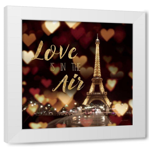 Love is in the Air  White Modern Wood Framed Art Print by Marshall, Laura
