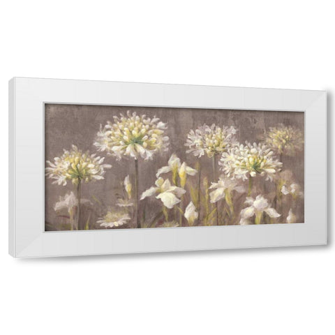 Spring Blossoms Neutral II White Modern Wood Framed Art Print by Nai, Danhui