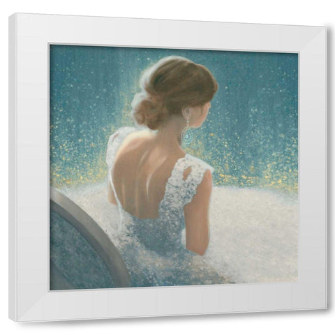 Before the Opera Blue White Modern Wood Framed Art Print by Wiens, James