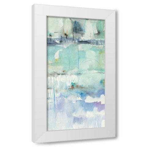 North Shore Panel II  White Modern Wood Framed Art Print by Schick, Mike