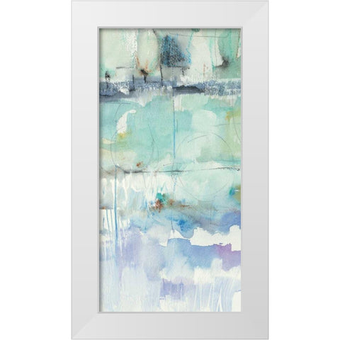 North Shore Panel II  White Modern Wood Framed Art Print by Schick, Mike