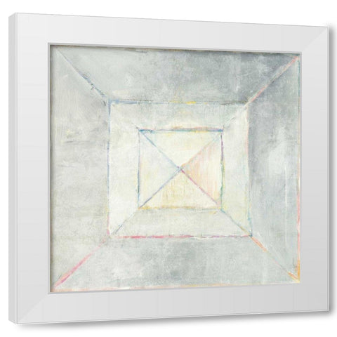 Intersection Crop White Modern Wood Framed Art Print by Schick, Mike