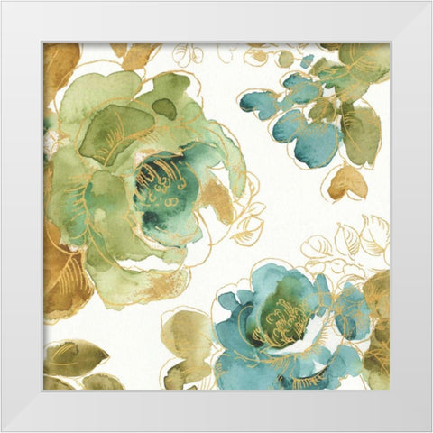 My Greenhouse Roses II White Modern Wood Framed Art Print by Audit, Lisa