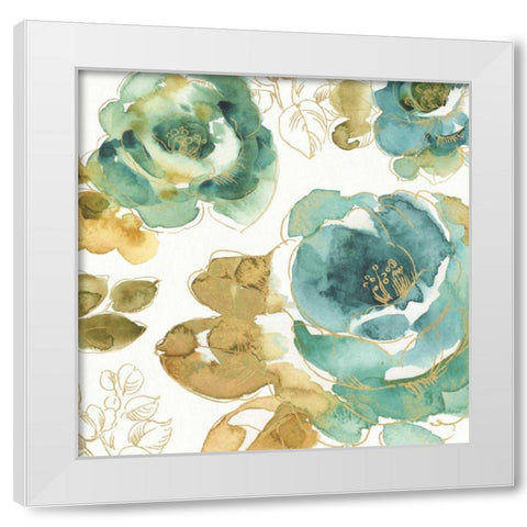 My Greenhouse Roses III White Modern Wood Framed Art Print by Audit, Lisa