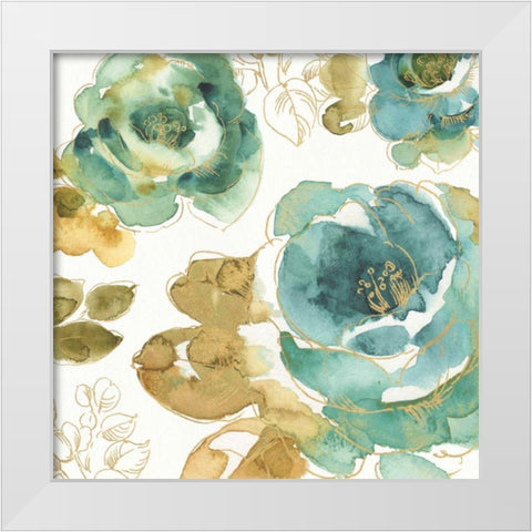 My Greenhouse Roses III White Modern Wood Framed Art Print by Audit, Lisa