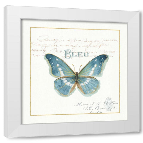 Rainbow Seeds Butterflies V White Modern Wood Framed Art Print by Audit, Lisa