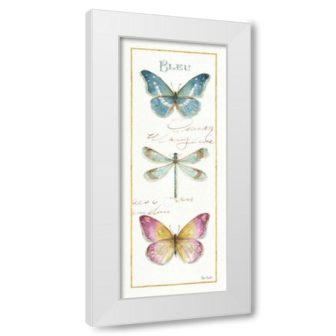 Rainbow Seeds Butterflies I White Modern Wood Framed Art Print by Audit, Lisa