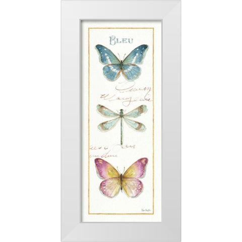 Rainbow Seeds Butterflies I White Modern Wood Framed Art Print by Audit, Lisa