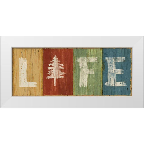 Lake Lodge VI White Modern Wood Framed Art Print by Schlabach, Sue
