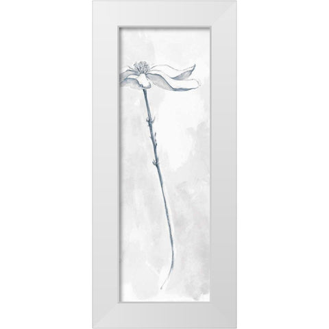 Solitary Dogwood V Gray White Modern Wood Framed Art Print by Paschke, Chris