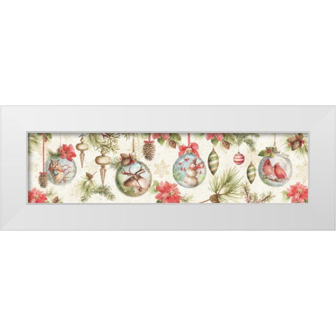 Woodland Holiday VI White Modern Wood Framed Art Print by Audit, Lisa
