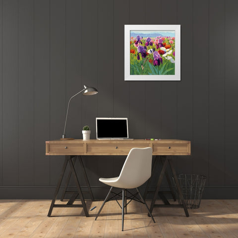 Early June White Modern Wood Framed Art Print by Novak, Shirley