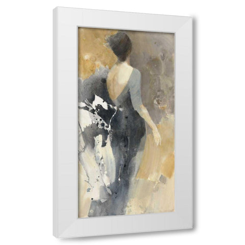 Opening Night I White Modern Wood Framed Art Print by Hristova, Albena