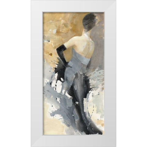 Opening Night II White Modern Wood Framed Art Print by Hristova, Albena