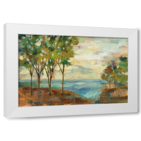 View of the Lake White Modern Wood Framed Art Print by Vassileva, Silvia