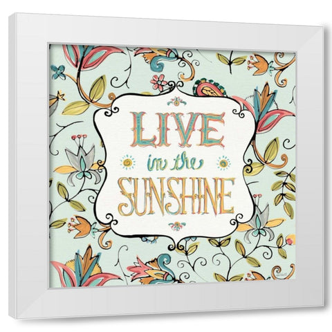 Peace and Paisley I White Modern Wood Framed Art Print by Tavoletti, Anne