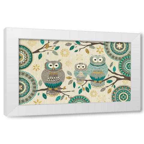 Cool Feathers V White Modern Wood Framed Art Print by Charron, Veronique