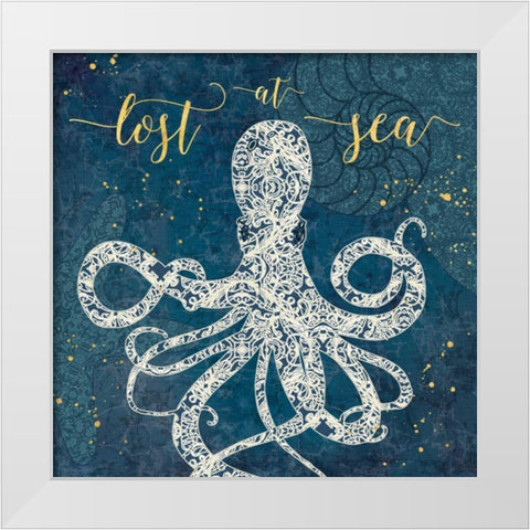 Coastal Lace VIII White Modern Wood Framed Art Print by Aiken, Jess